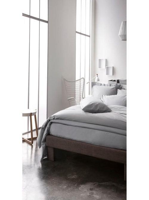 Housse de couette percale de coton 2 Personnes uni 57FILS - Kiabi