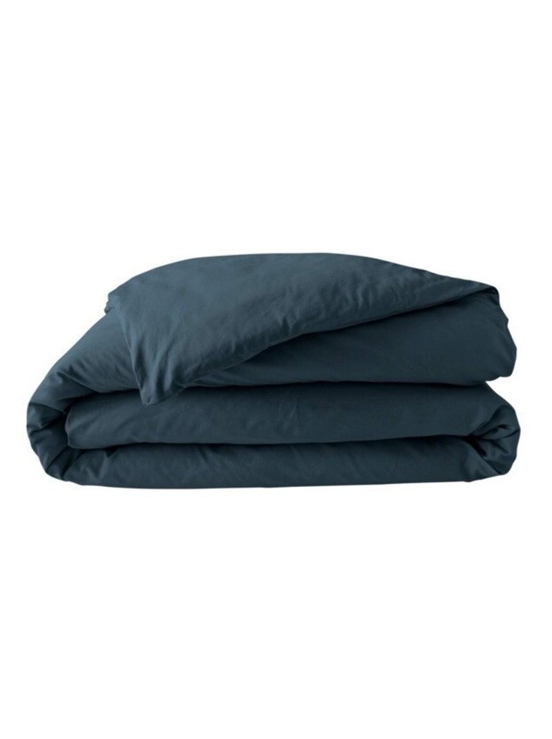 Housse de couette Percale de Coton 78fils LIA PROMO LINGE Bleu - Kiabi