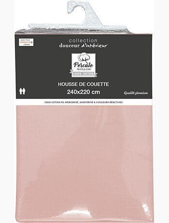 Housse de couette Percale de Coton 78fils LIA PROMO LINGE