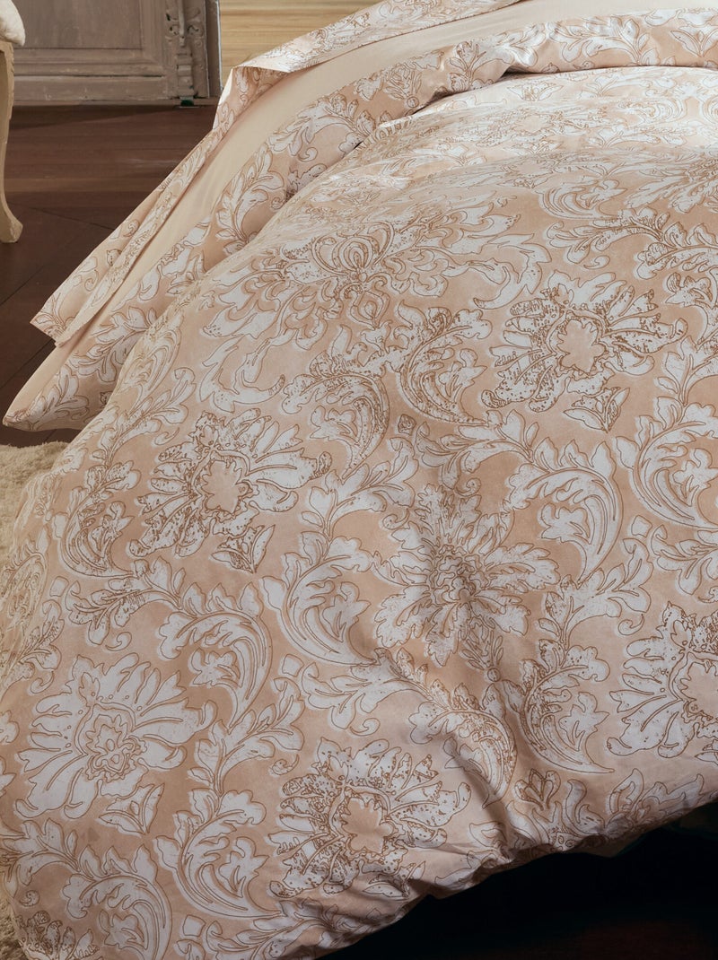Housse de couette percale de coton collection PALAZZO Beige - Kiabi