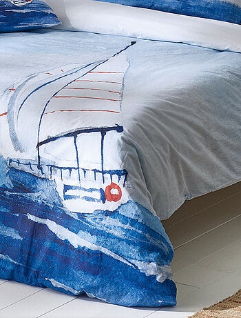 Housse de couette percale de coton collection REGATE