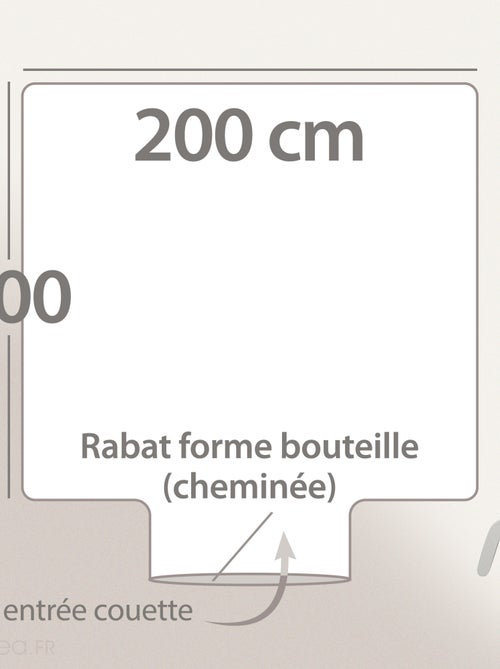 Housse de couette percale de coton collection REGATE - Kiabi