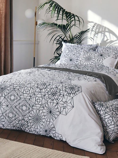 Housse de couette percale de coton GABRIELLE - Kiabi