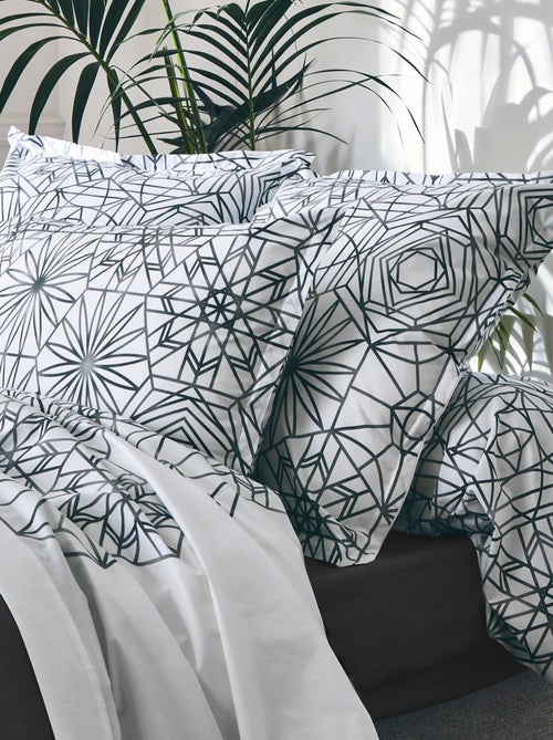 Housse de couette percale de coton GABRIELLE - Kiabi