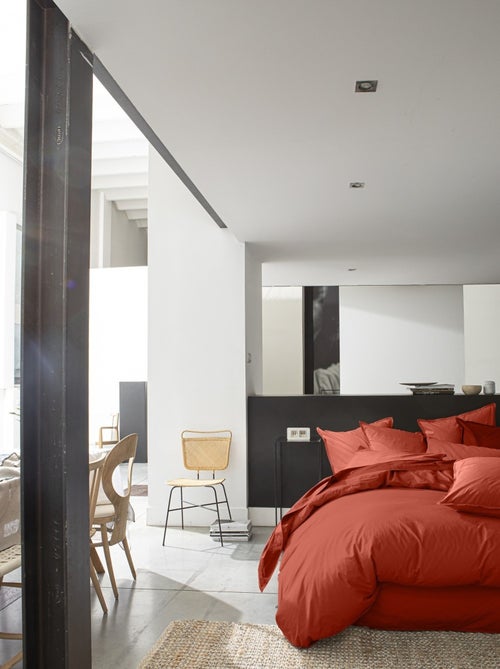 Housse de couette – Percale de coton lavé - Kiabi
