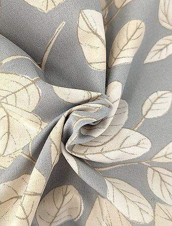 Housse de couette percale de coton LISON GRIS