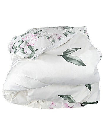 Housse de couette percale de coton MAGNOLIA