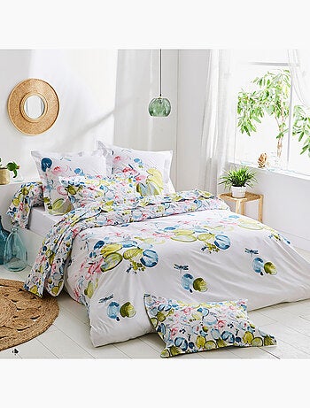 Housse de couette percale de coton NENUPHAR