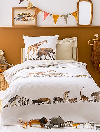 Housse de couette percale de coton NOÉ