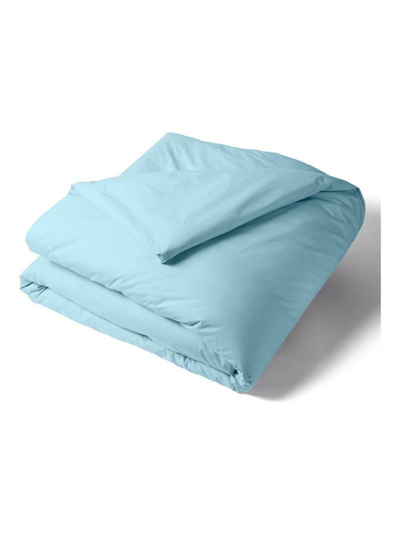 Housse de couette percale de coton REPOS Bleu foncé - Kiabi