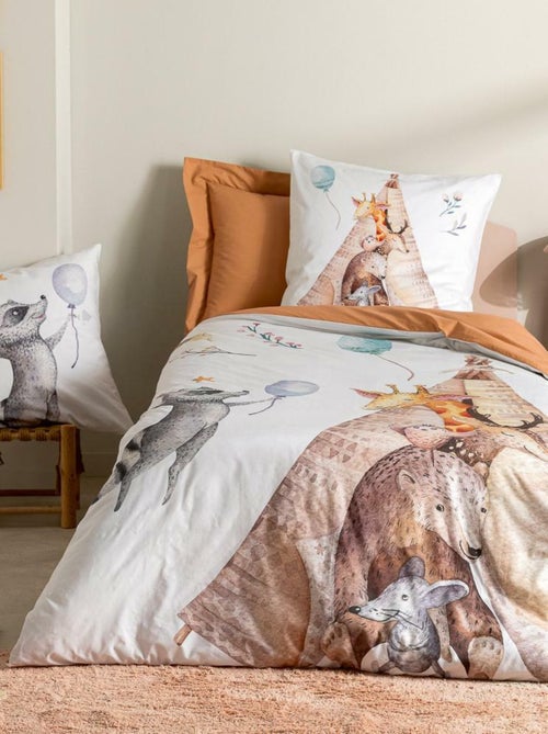 Housse de couette percale de coton TIPI - Kiabi Housse de couette percale de coton TIPI - Kiabi