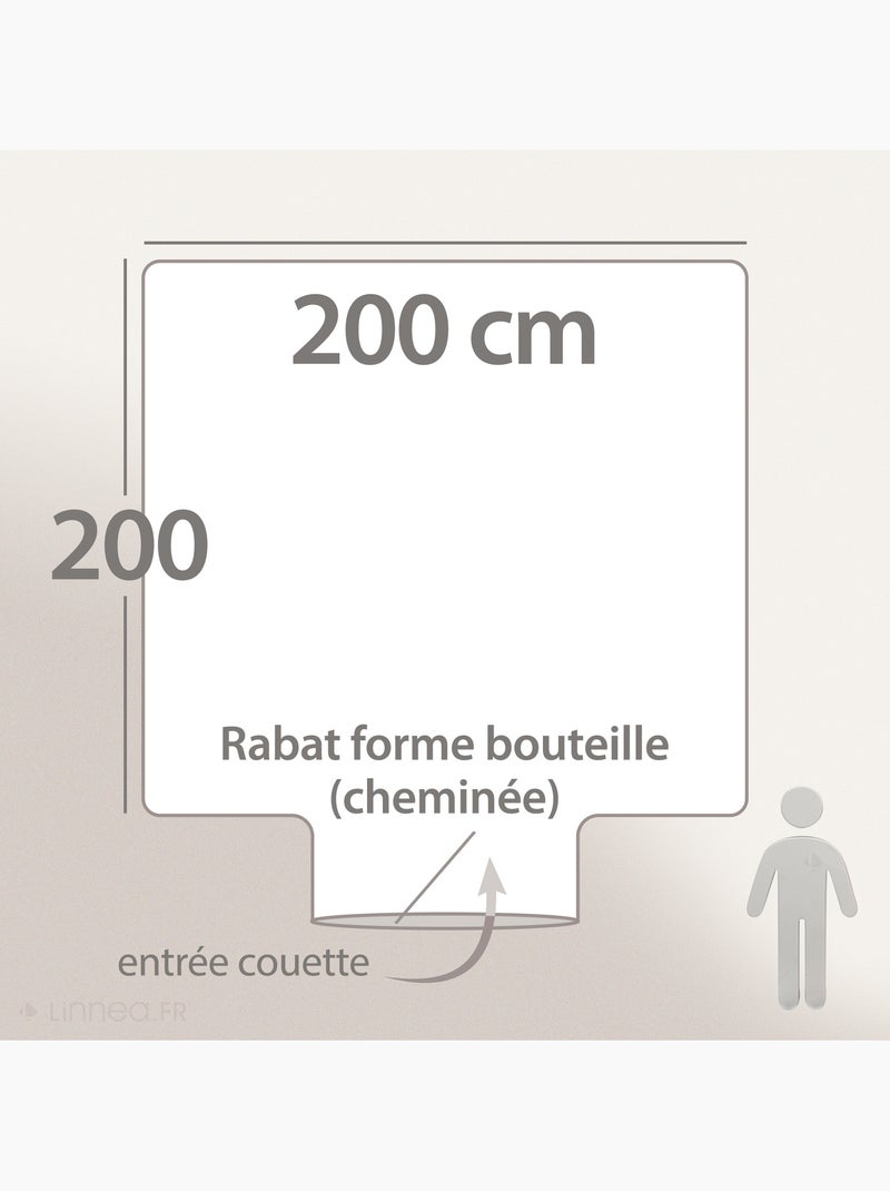 Housse de couette percale de coton TIPI Multicolore - Kiabi