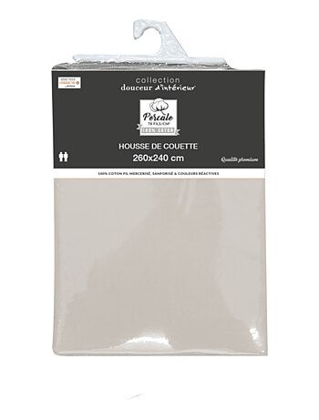 Housse de couette Percale Unie – Parure de Lit Luxe et Confort