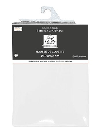 Housse de couette Percale Unie – Parure de Lit Luxe et Confort