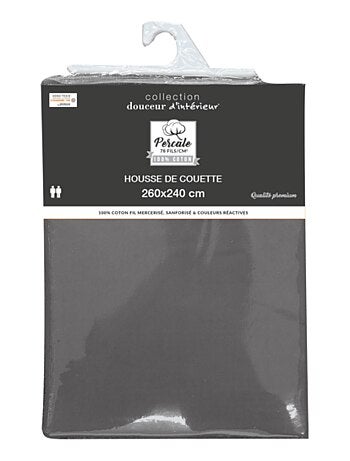 Housse de couette Percale Unie – Parure de Lit Luxe et Confort