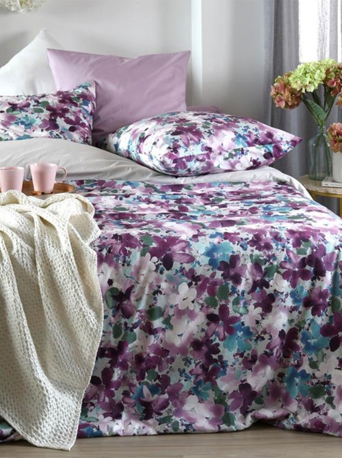 Housse de couette Pervenche en coton percale - Kiabi