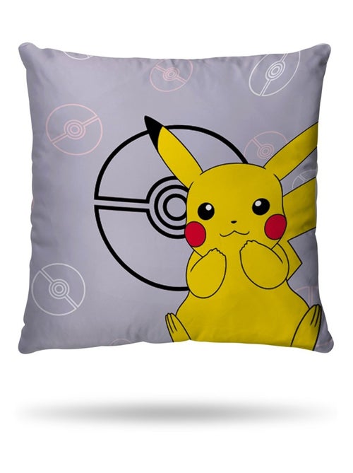 Housse De Couette Pikachu Pokémon 140x200 cm - 100% Coton - Mauve - Kiabi
