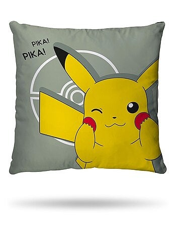 Housse de couette Pikachu Pokémon 140x200 cm - 100% Coton - Vert sauge