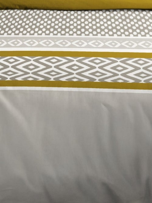 Housse de couette PIXUS + 2 taies coton 57 fils - Kiabi