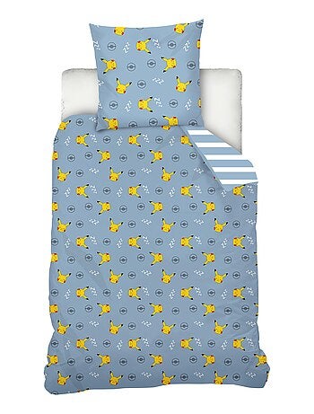 Housse de couette Pokémon Pikachu dodo 140x200 cm - 100% coton