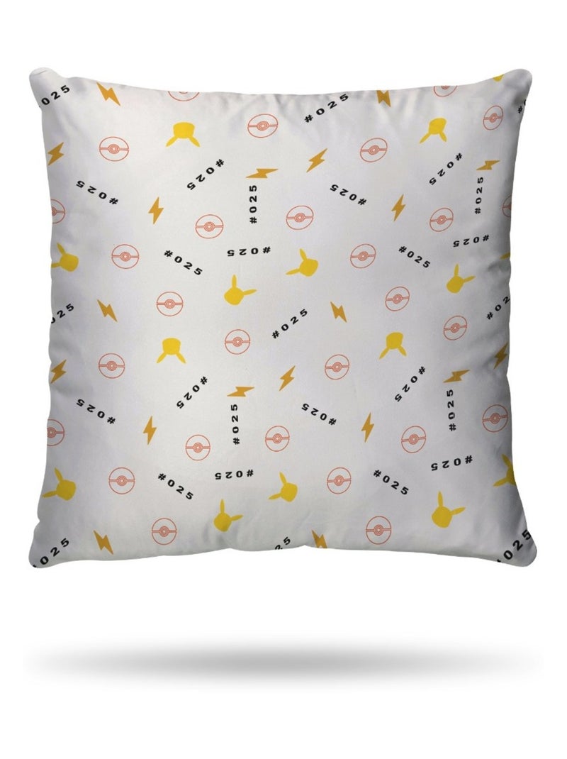 Housse de couette Pokémon Pikachu High Voltage 140x200 cm - 100% Coton - Blanc Blanc - Kiabi