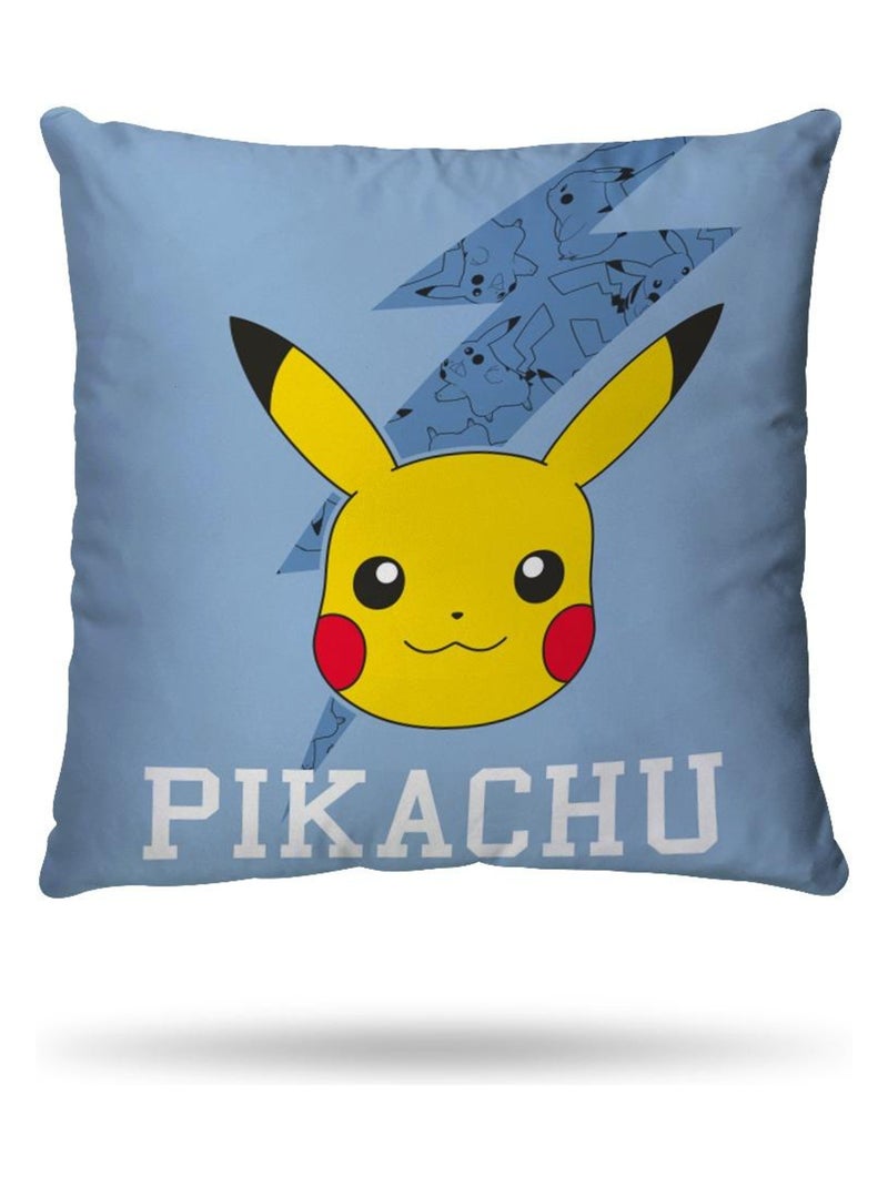 Housse de couette Pokémon Pikachu High Voltage 140x200 cm - 100% Coton Bleu - Kiabi