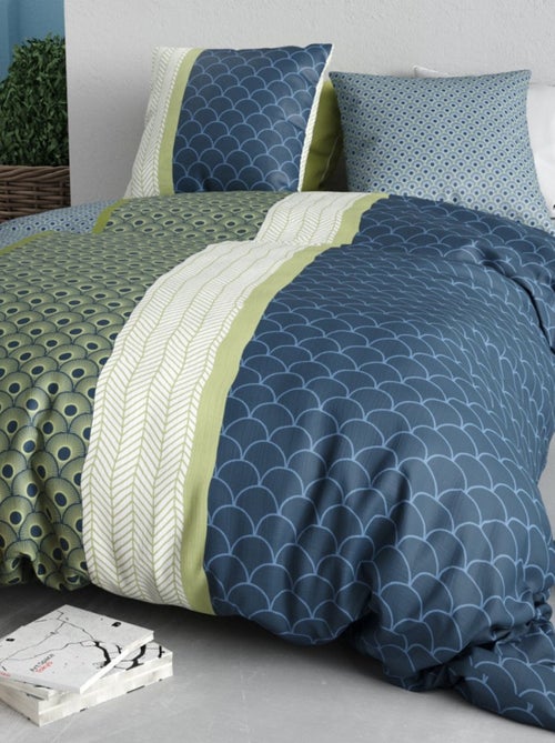 Housse de couette POLO + 2 taies coton 57 fils - Kiabi