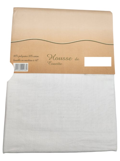Housse de couette Polycoton - 220 x 240 - Kiabi Housse de couette Polycoton - 220 x 240 - Kiabi