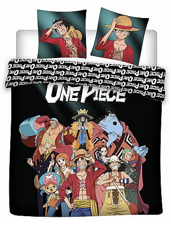 Housse de Couette Polycoton One Piece Licence Officielle 220x240cm + 2 Taies 65x65cm