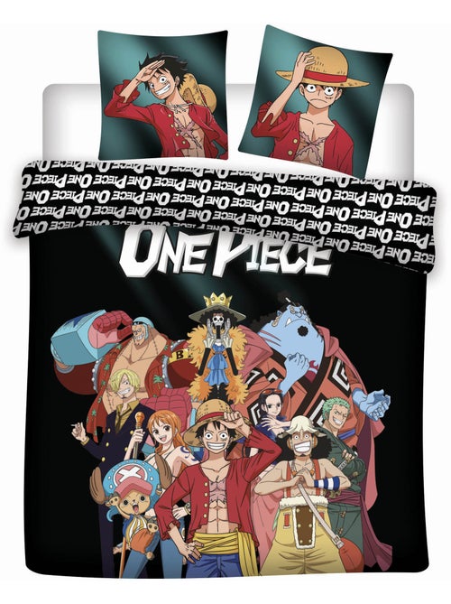 Housse de Couette Polycoton One Piece Licence Officielle 220x240cm + 2 Taies 65x65cm - Kiabi