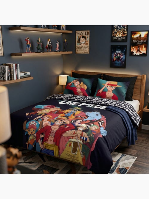 Housse de Couette Polycoton One Piece Licence Officielle 220x240cm + 2 Taies 65x65cm - Kiabi