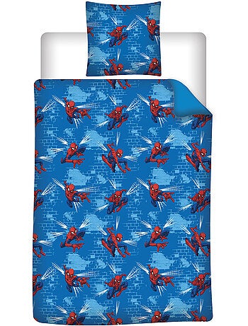 Housse de Couette Polycoton Spider-Man Licence Officielle Marvel 140x200cm + Taie 65x65cm