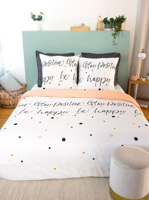 Housse de couette  Positive + taie(s) microfibre - Kiabi