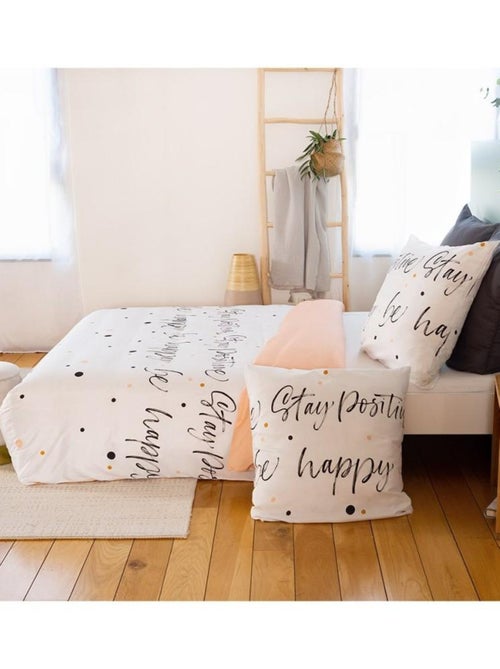 Housse de couette  Positive + taie(s) microfibre - Kiabi
