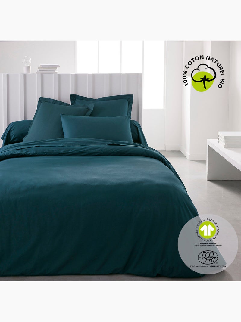 Housse de couette pour lit BIO ORGANIC Vert foncé - Kiabi