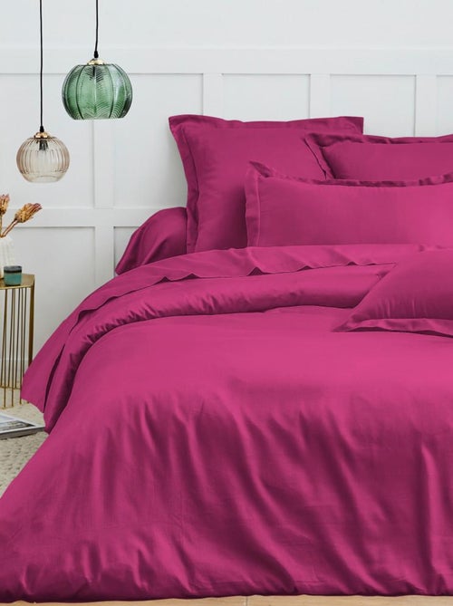 Housse de couette "Prémium" - Couleur Magenta - Kiabi