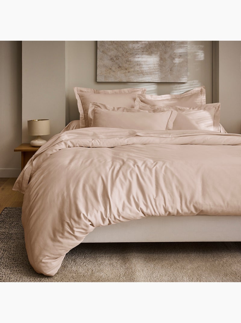 Housse de Couette Prestige 120 Fils/cm² Satin de Coton Blush - Kiabi