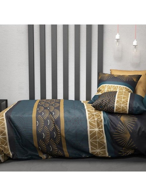 Housse de couette  Qobe + taie(s) coton 57 fils - Kiabi
