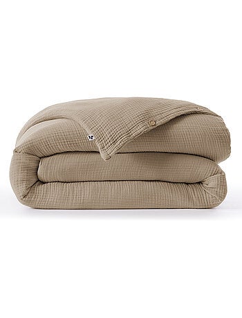 Housse de Couette Quadruple Gaze de Coton 220 g/m² Bella Chantilly