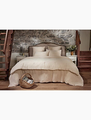 Housse de Couette Quadruple Gaze de Coton 220 g/m² Bella Chantilly