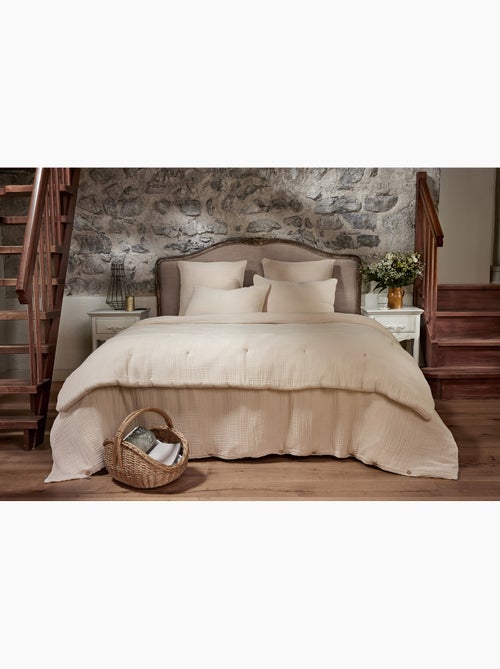 Housse de Couette Quadruple Gaze de Coton 220 g/m² Bella Chantilly - Kiabi Housse de Couette Quadruple Gaze de Coton 220 g/m² Bella Chantilly - Kiabi