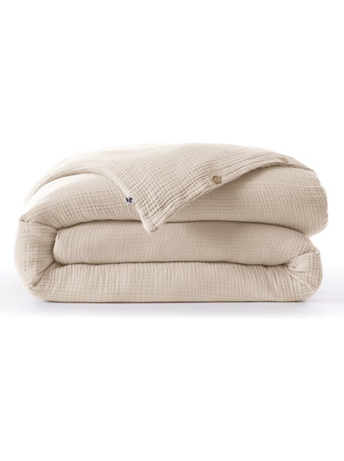 Housse de Couette Quadruple Gaze de Coton 220 g/m² Bella Chantilly - Kiabi Housse de Couette Quadruple Gaze de Coton 220 g/m² Bella Chantilly - Kiabi
