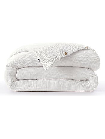 Housse de Couette Quadruple Gaze de Coton 220 g/m² Bella Chantilly