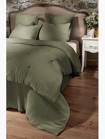 Housse de Couette Quadruple Gaze de Coton 220 g/m² Bella Chantilly
