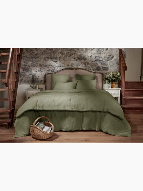 Housse de Couette Quadruple Gaze de Coton 220 g/m² Bella Chantilly - Kiabi Housse de Couette Quadruple Gaze de Coton 220 g/m² Bella Chantilly - Kiabi