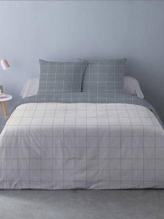 Housse de couette Régis marron + 2 taies