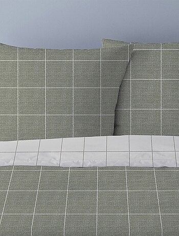 Housse de couette Régis marron + 2 taies