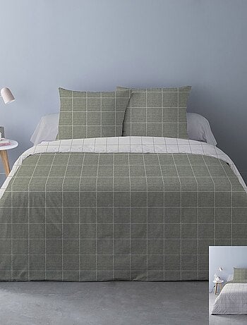 Housse de couette Régis marron + 2 taies