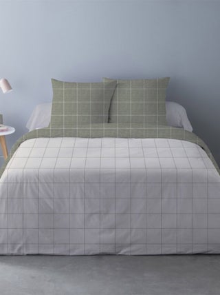 Housse de couette Régis marron + 2 taies