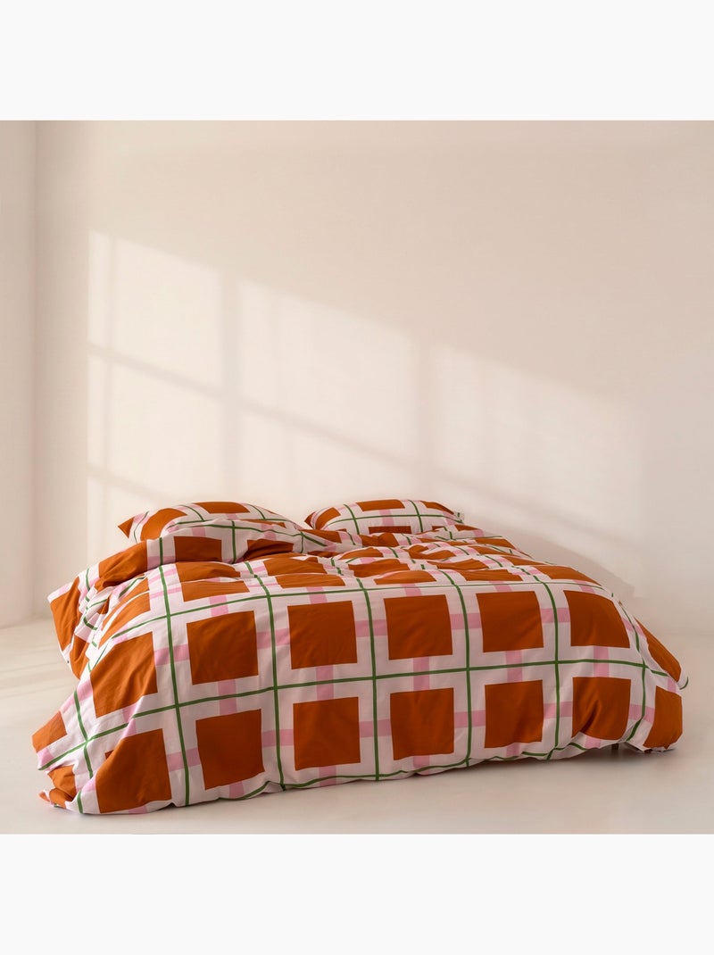 Housse de couette Retro arty "Happyfriday" Multicolore - Kiabi